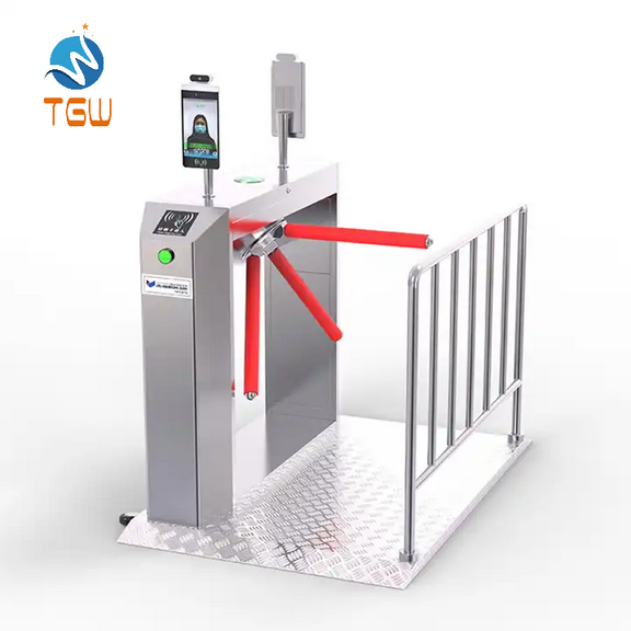 Baroxon automatic tripod turnstile gate for secure office access and building security in Europe