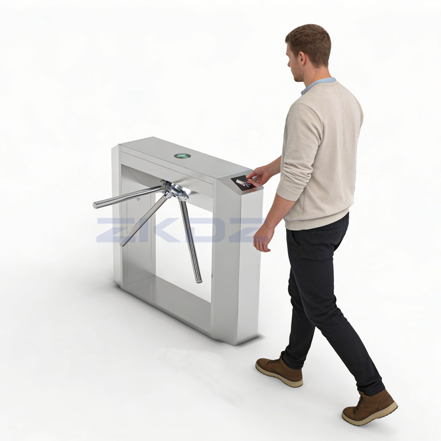 Automatic security barrier gate turnstile for Europe office corporate employee access control