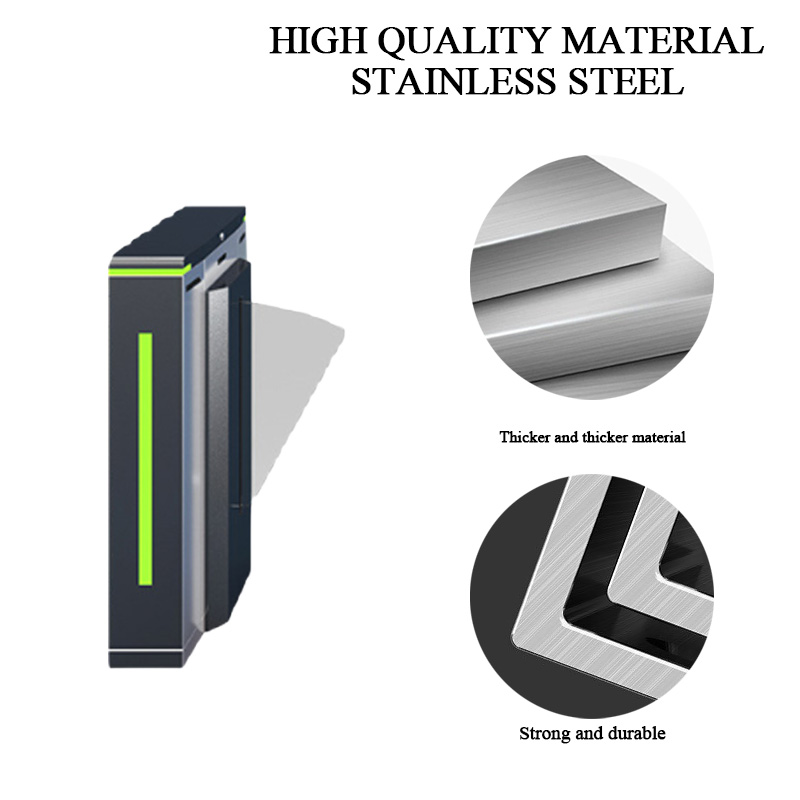 SUS 304 stainless steel automatic security gate durable for Europe commercial weather conditions