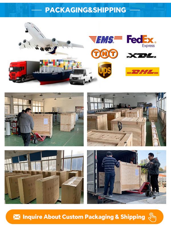 Export packaging of pedestrian barrier units for Europe port shipping