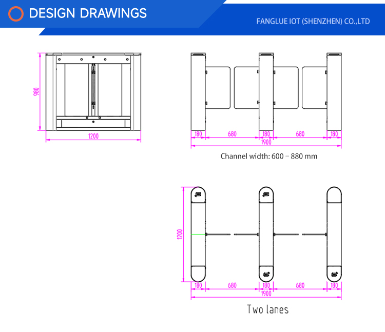 Swing barrier gate for corporate offices in Europa commercial properties