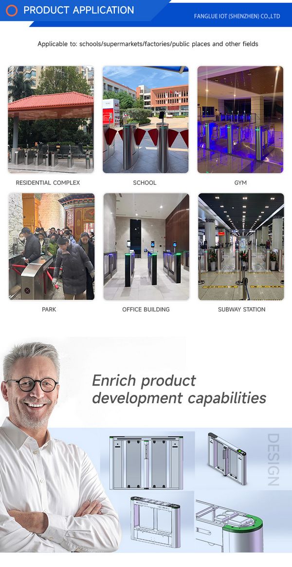 Advanced automatic office security entrance in Europa commercial real estate