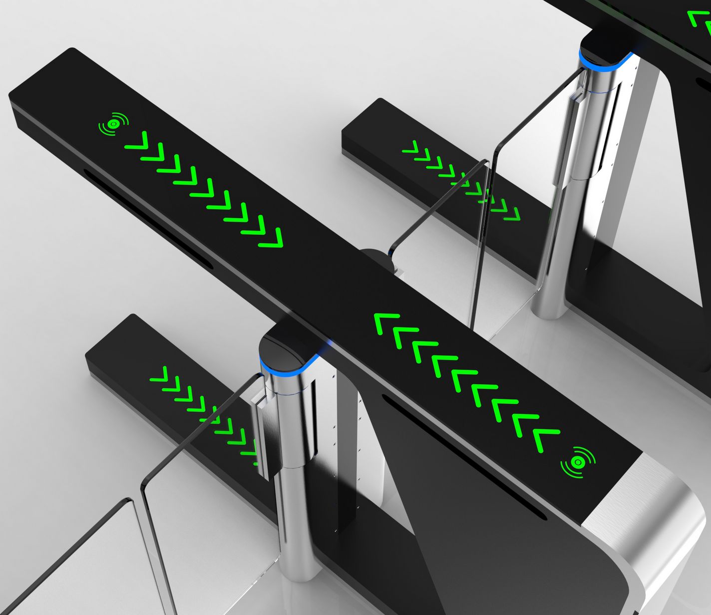 Baroxon industrial grade turnstile entrance system optimized for Europa enterprises