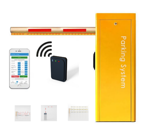 Wireless radar loop detector replacement for automatic parking boom gate in Europe commercial properties