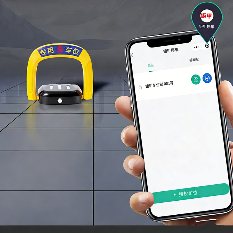 Wireless remote controlled electronic parking barrier for reserved condominium car lots