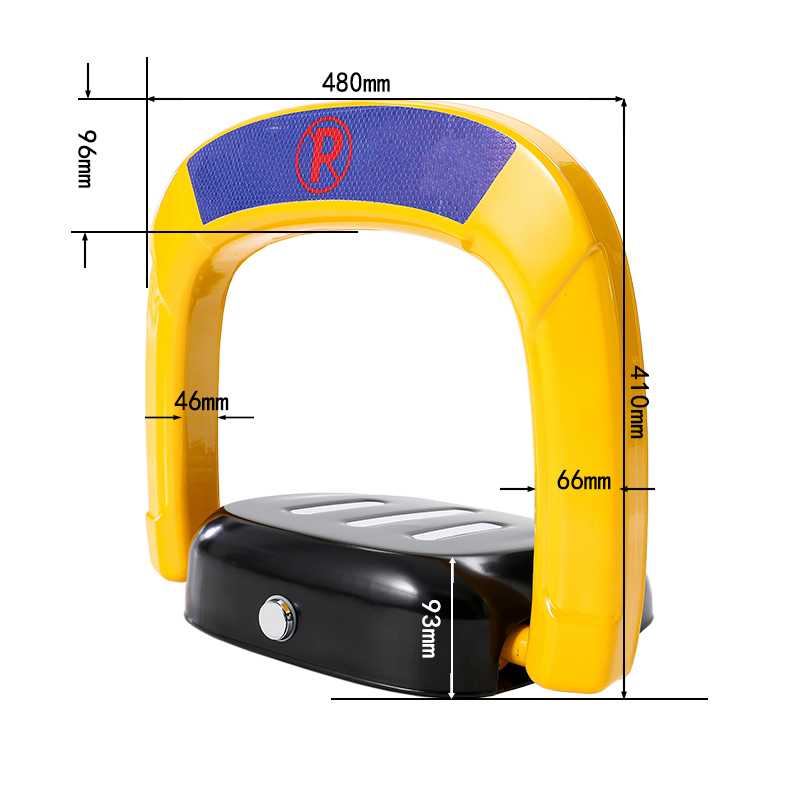 Reinforced alloy steel plate smart parking lock heavy load compression test