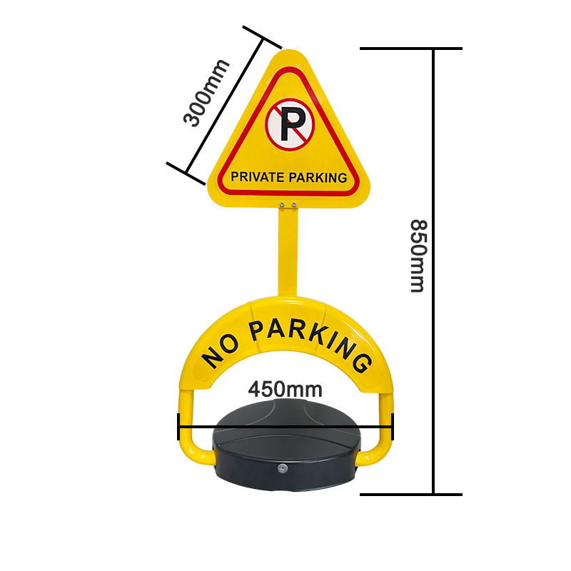 Wireless parking barrier locker with remote activation Europe