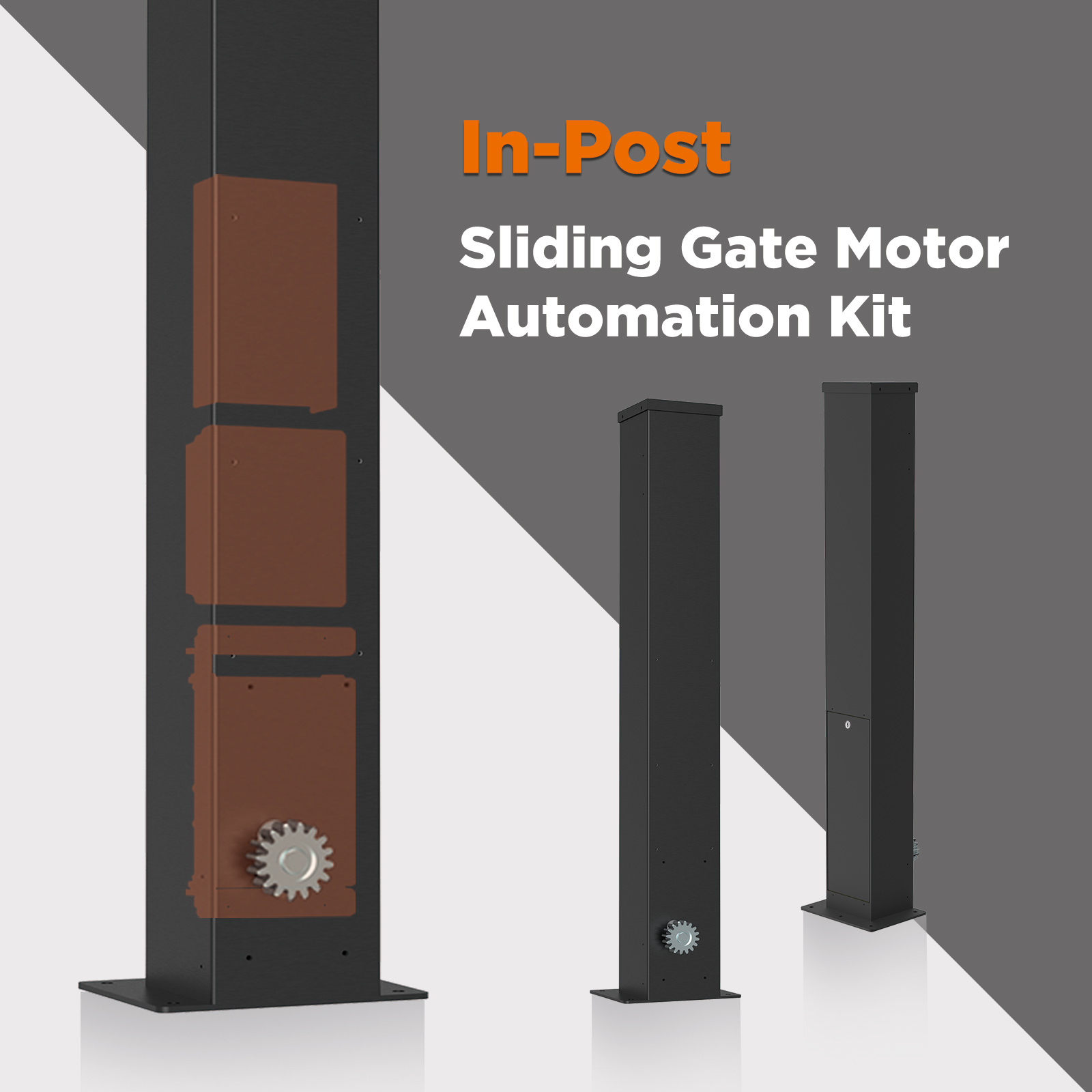 Professional technician performing electrical calibration for residential automatic gate