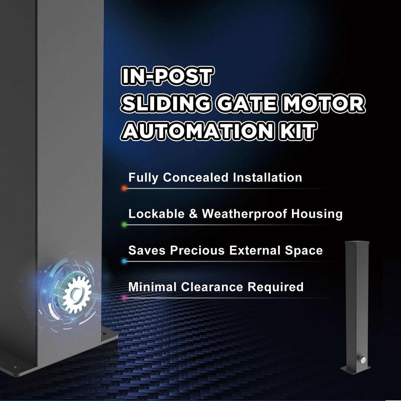 Official distributor of Baroxon brushless hidden sliding gate motor in Europe